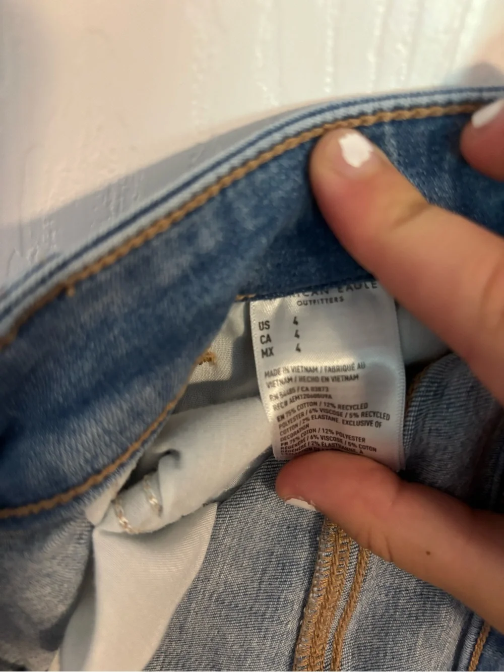 American Eagle Distressed Jean Shorts